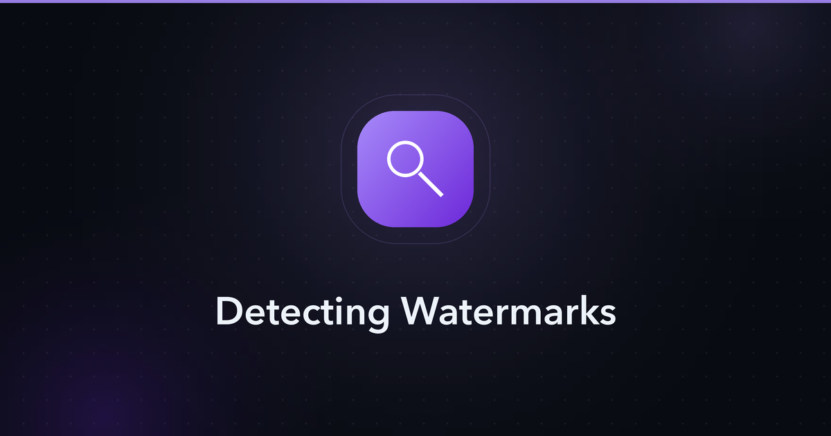 Detecting Watermarks — technical explainer cover image