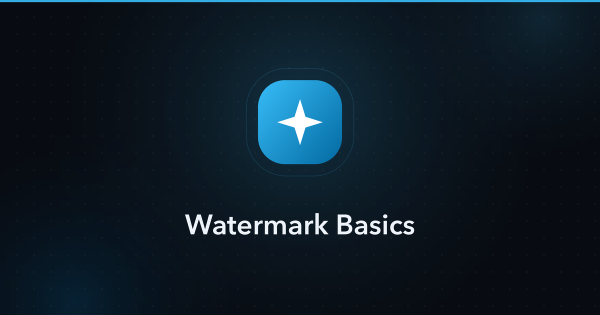 Watermark Basics — guide cover image